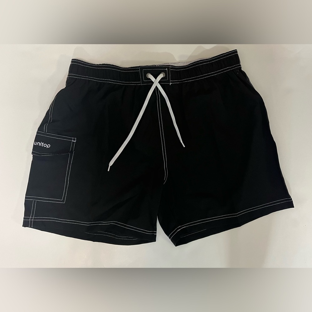 Black Unitop Mens swimming trunks Large